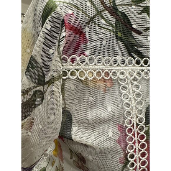 Ted Baker Arelin Rose Floral Print Blouse Shirt Elegant Fit & Flare - Picture 6 of 7